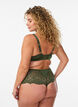 String hipster en dentelle et microfibre, Vert Kaki, Model image number 1