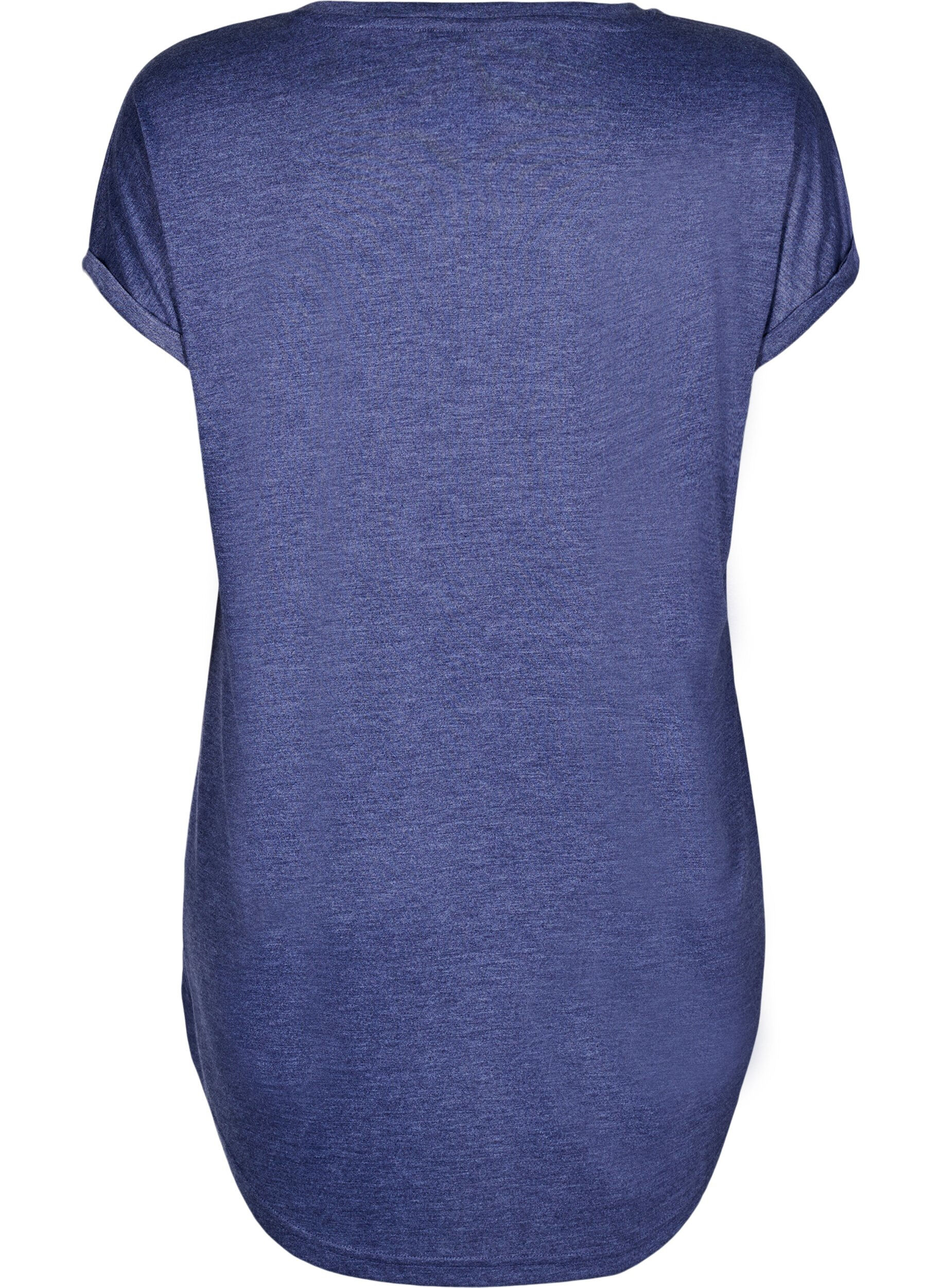 ZizziNachthemd met korte mouwen en tekstprint, , Packshot image number 1