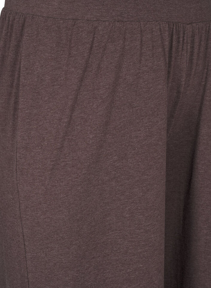 Pantalon en jersey avec coupe droite et taille haute, Bracken Mel., Packshot image number 2