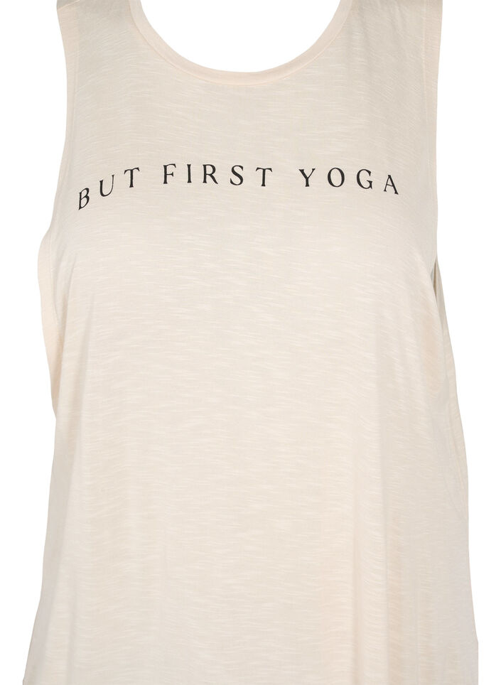 Top d'entraînement sans manches en viscose, Lilac Ash w. BlackP., Packshot image number 2