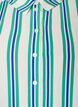 Gestreepte viscose shirt met korte mouwen, Vanille, Packshot image number 2