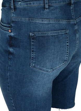 Short en jean Amy taille haute, Blue denim, Packshot image number 3