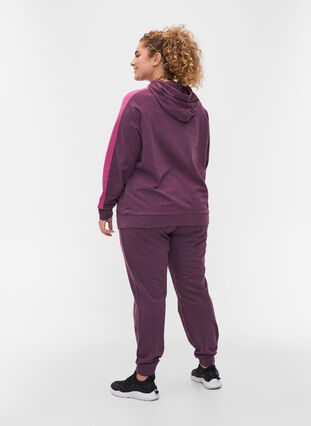 Pantalon de jogging ample avec poches, Blackberry Wine, Model image number 1