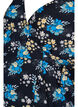 Gebloemde zwangerschapswikkeljurk van viscose, Blauw, Packshot image number 2
