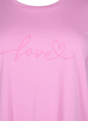 T-shirt en coton à col ras du cou avec impression, RoseBloom W. Love, Packshot image number 2