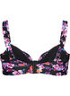 Haut de bikini avec armatures et imprim&eacute;, Violet, Packshot image number 1