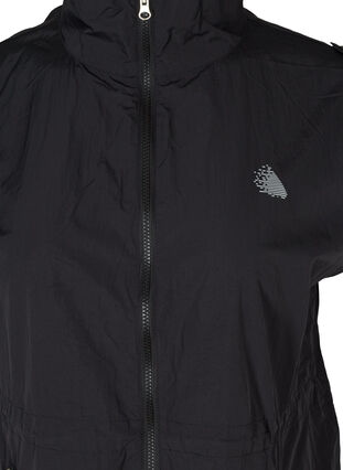 Sportvest met verstelbare taille en zakken, Black, Packshot image number 2