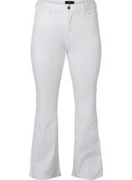 Ellen bootcut jeans met hoge taille, White, Packshot