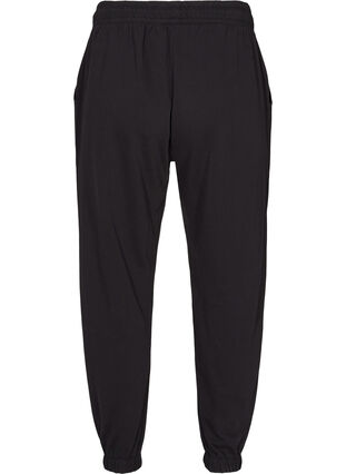 Pantalon de jogging ample avec des poches, Black, Packshot image number 1