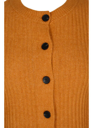 Cardigan en laine à boutons, Harvest Pumpkin Mel., Packshot image number 2
