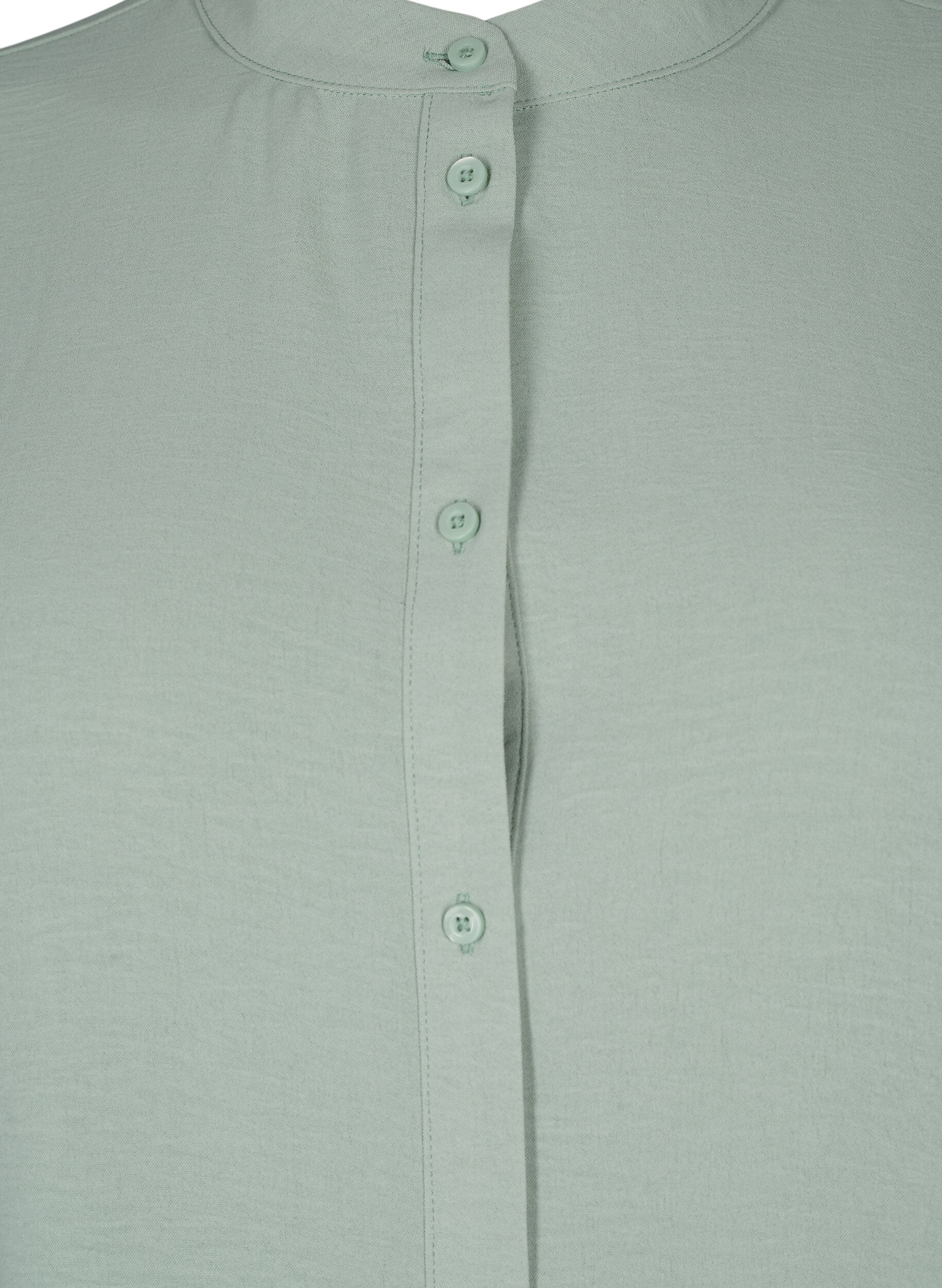 Zizzi Chemisier avec d&eacute;tails en crochet, Green Bay, Packshot image number 2