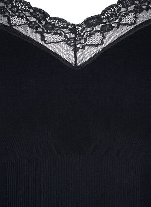 Lingerie sculptante, collants avec lacets, Black, Packshot image number 2
