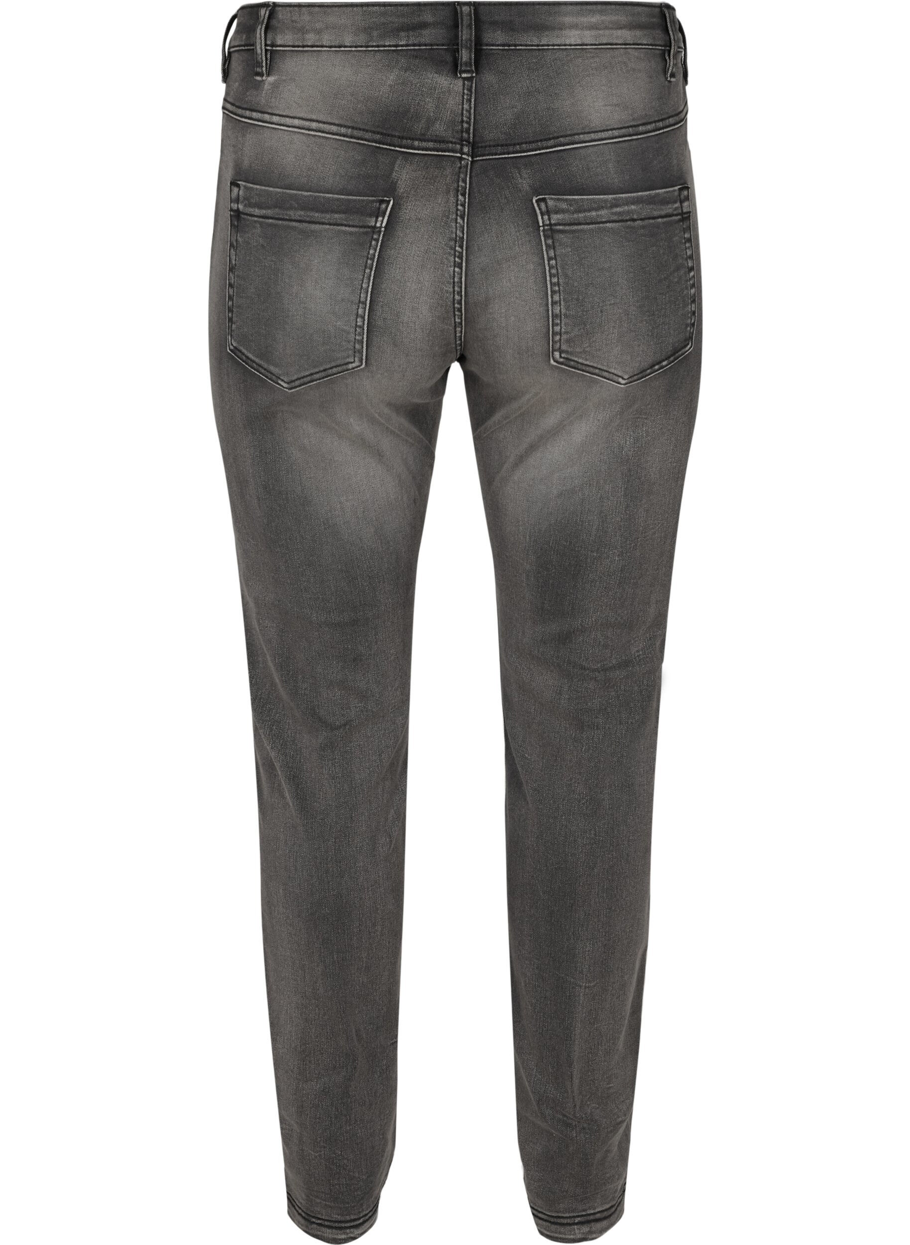 ZizziJeans Emily Slim fit &agrave; taille r&eacute;guli&egrave;re, Gris anthracite, Packshot image number 1