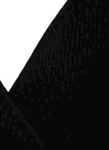 Blouse en maille avec écharpe, Black, Packshot image number 2