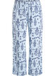 Pantalon ample en mousseline de coton &agrave; pois, Bleu Clair, Packshot image number 0