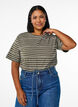 Gestreepte T-shirt, Groen, Model image number 0