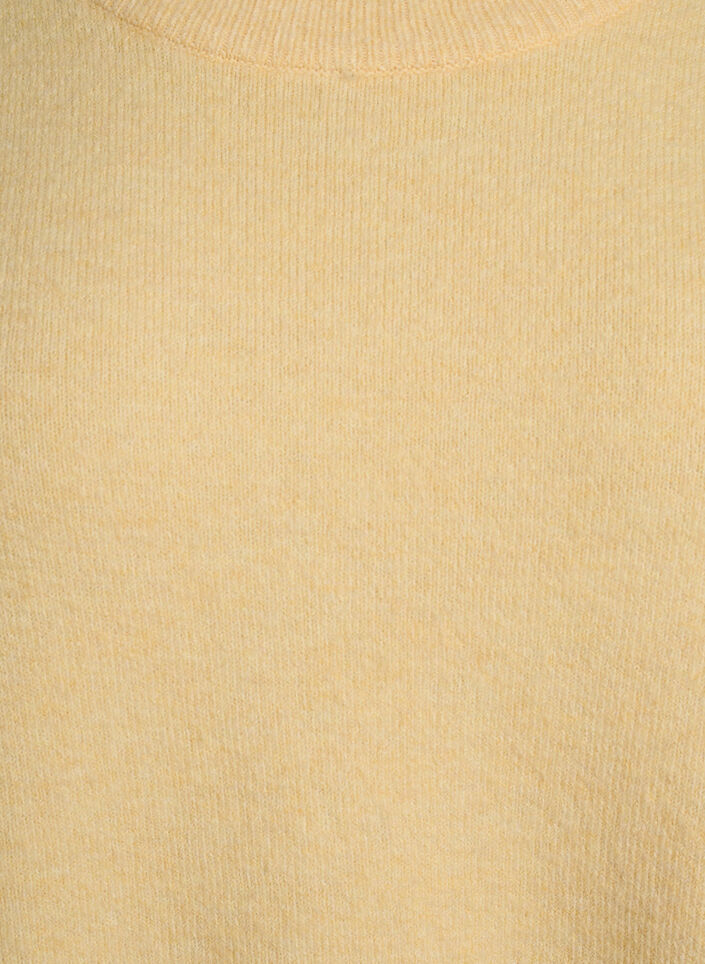 Chemisier en tricot à manches courtes, Jaune clair, Packshot image number 2
