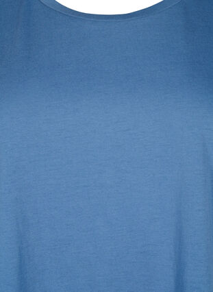 T-shirt à manches courtes en coton mélangé, Moonlight Blue, Packshot image number 2