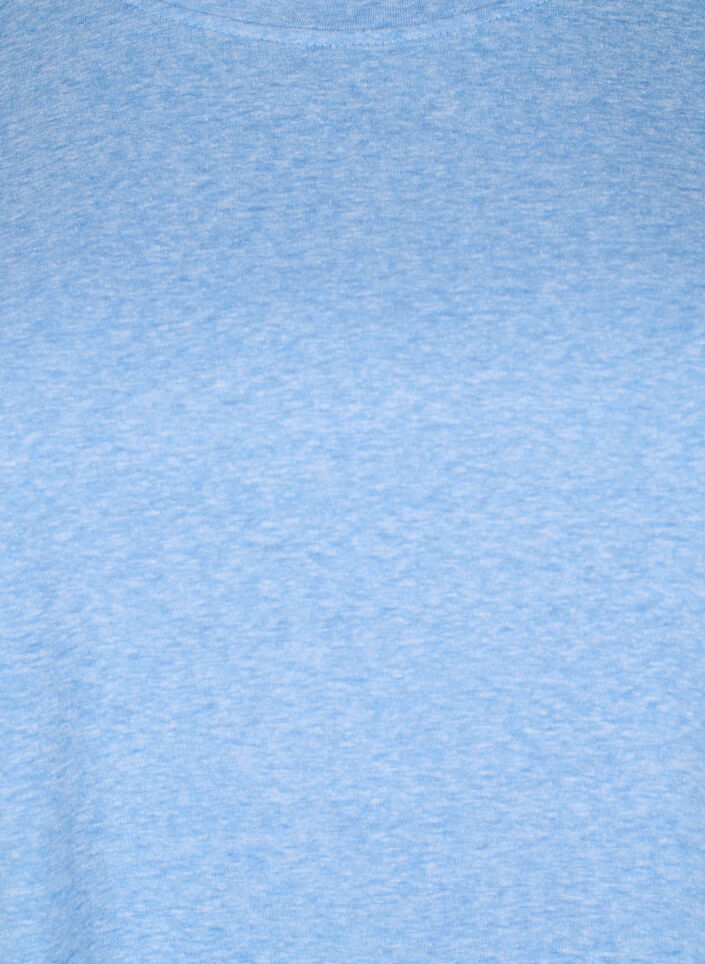 T-shirt m&eacute;lang&eacute; avec manches courtes, Bleu Clair, Packshot image number 2