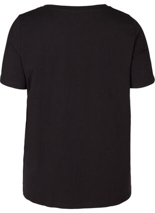 T-shirt à manches courtes avec imprimé, Black SIMPLY, Packshot image number 1