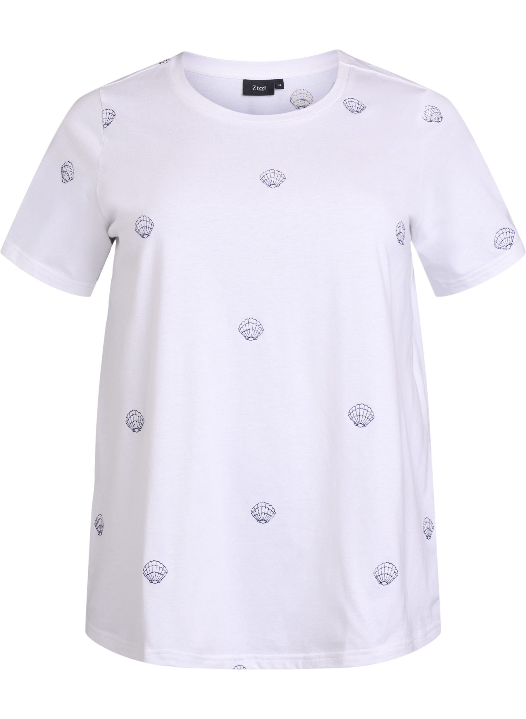 T-shirt en coton biologique avec motifs brod&eacute;s