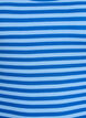 Gestreepte tanktop met een ribstructuur, Blauw, Packshot image number 2