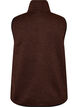 Gilet &agrave; col montant et fermeture &eacute;clair, Marron, Packshot image number 1