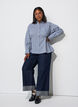 Chemise ample &agrave; carreaux avec ceinture &agrave; nouer, Bleu, Model image number 1
