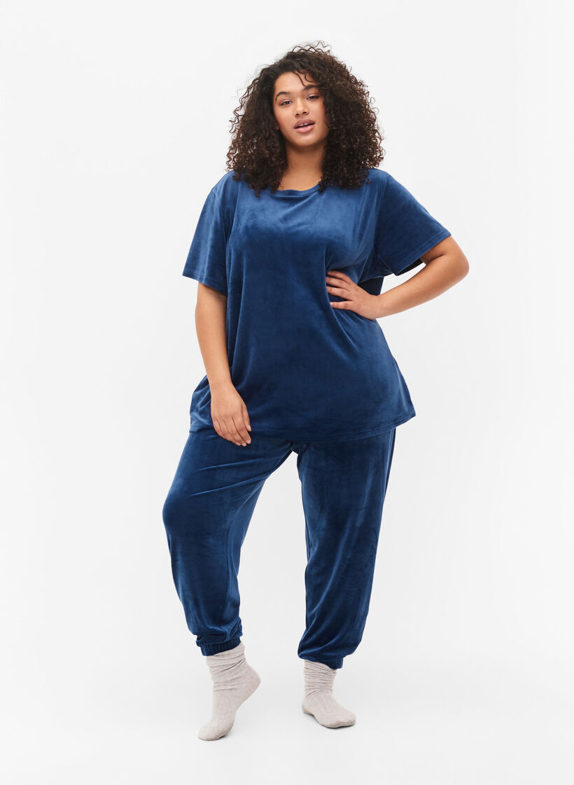 Pantalon confort, Insignia Blue, Model image number 0