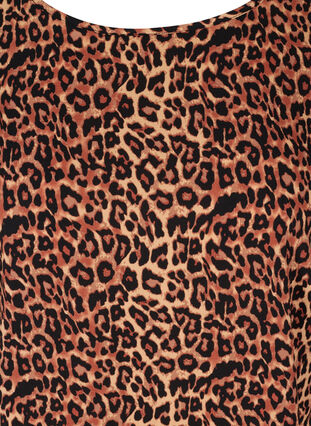 Tuniek met korte mouwen en ronde hals, Leopard AOP, Packshot image number 2