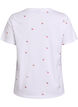 T-shirt en coton biologique avec motifs brod&eacute;s, Blanc, Packshot image number 1