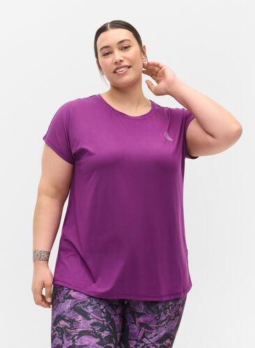T-shirt basique, Grape Juice, Model image number 0