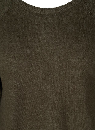 Top en tricot à manches longues avec détails, Forest Night Mel., Packshot image number 2