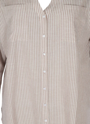Gestreepte blouse in 100% katoen, Quail Stripe, Packshot image number 2