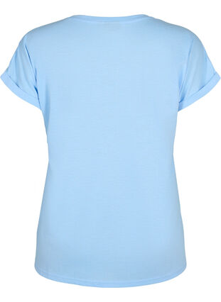 T-shirt à manches courtes en coton mélangé, Serenity, Packshot image number 1