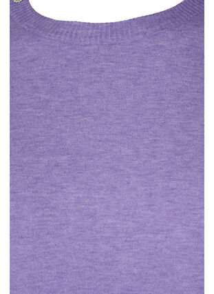 Pull en tricot à manches bouffantes, Paisley Purple Mel, Packshot image number 2
