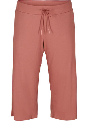 Pantalon-culotte ample en qualité côtelée, Old Rose, Packshot image number 0