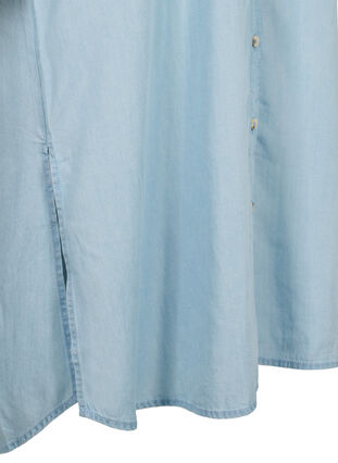 Robes à manches courtes en lyocell (TENCEL™), Light blue denim, Packshot image number 3