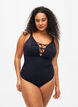 Maillot de bain avec cordon, Black, Model image number 0