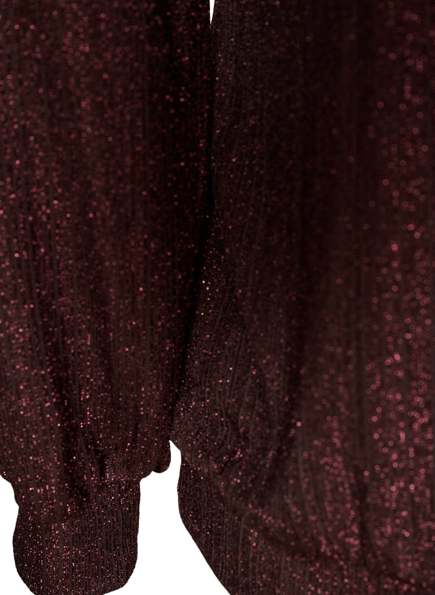 ZizziBlouse avec texture verticale et fils scintillants, Marron, Packshot image number 3