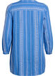 Tunic met geborduurd patroon, Blauw, Packshot image number 1