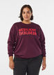 Sweatshirt met motief aan de voorkant, Rood, Model image number 0