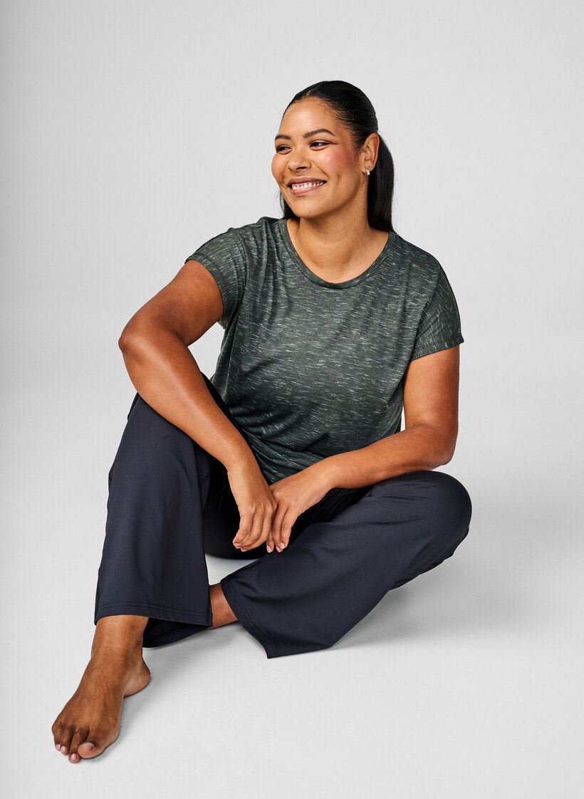 T-shirt d'entraînement ample à manches courtes, Vert, Image image number 0