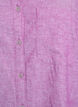Linnen en viscose shirt met 3/4 mouwen, Paars, Packshot image number 2