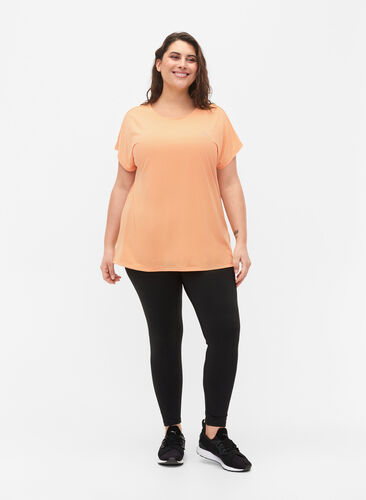 Trainings T-shirt met korte mouwen, Apricot Nectar, Model image number 2
