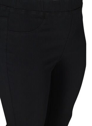 Effen capri jeans in viscosemix, Black, Packshot image number 2