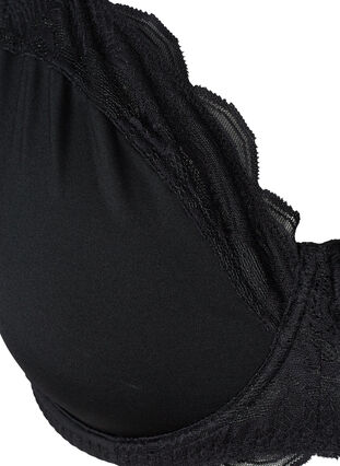 Soutien-Gorge  Figa avec bordures en dentelle, Black, Packshot image number 2