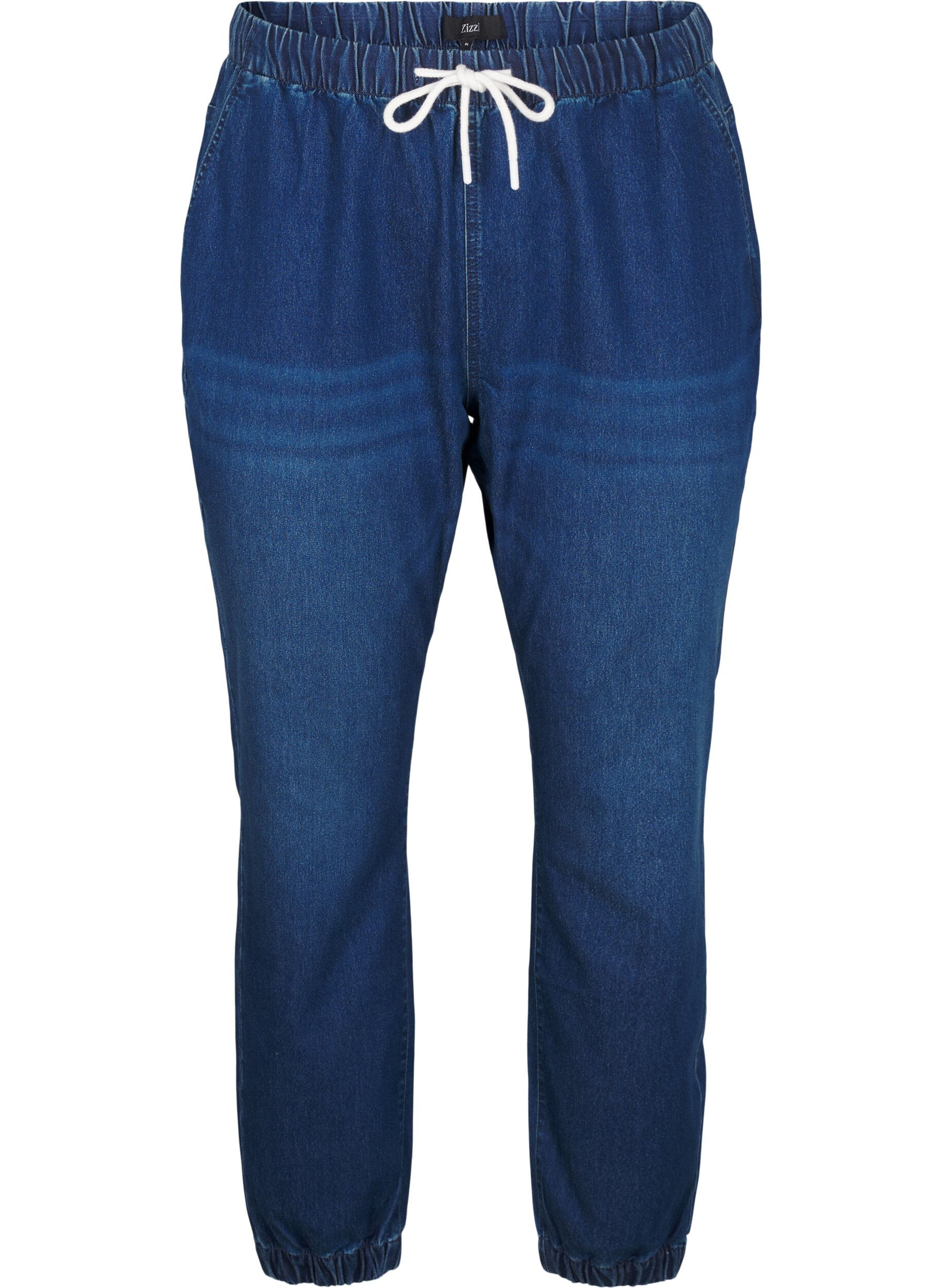 ZizziDenim joggers met zakken, Blauw, Packshot image number 0