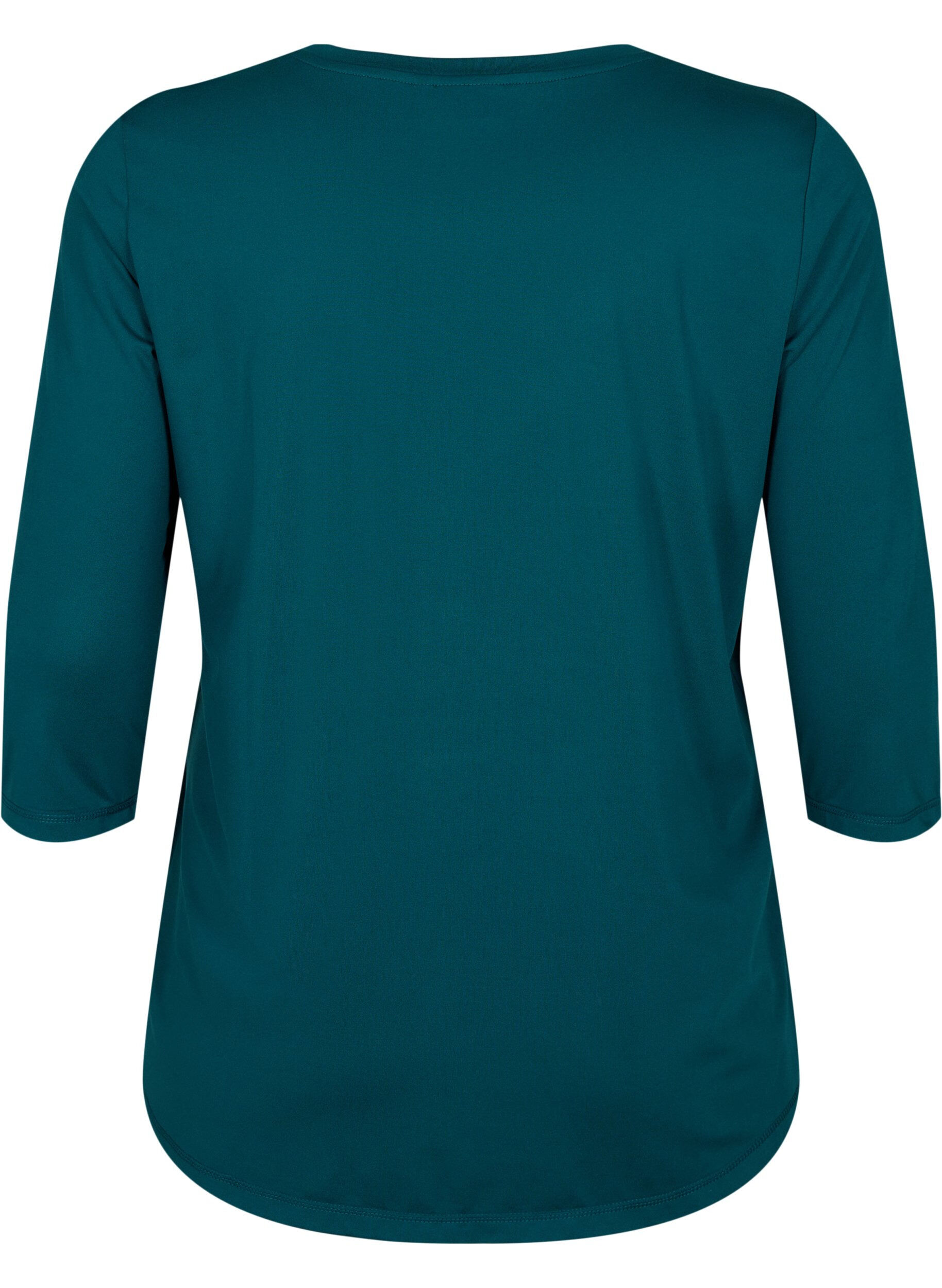 ZizziTrainingsblouse met 3/4-mouwen, Groen, Packshot image number 1