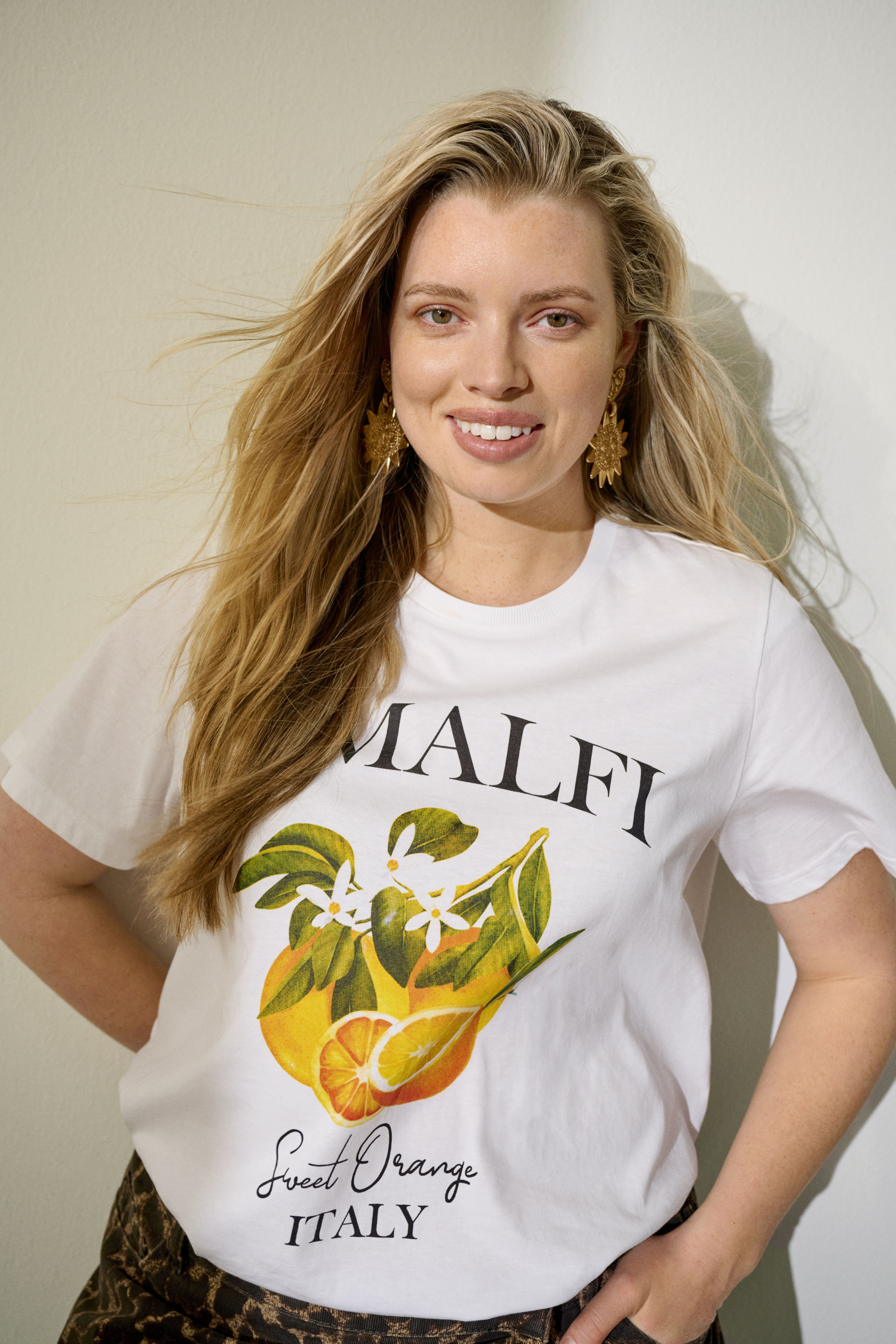 Zizzi Jupe en denim Leo, , Model